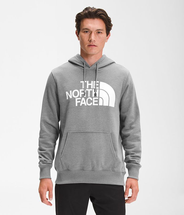 The North Face Mens Hoodie Half Dome Pullover 358OHYBFA - Grey